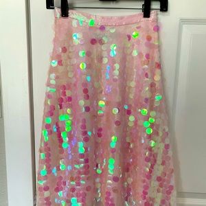 Eva Franco Anthropologie Iridescent Sequin Skirt. NWT size 0.